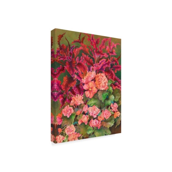 Joanne Porter 'Coleus And Begonias' Canvas Art,14x19